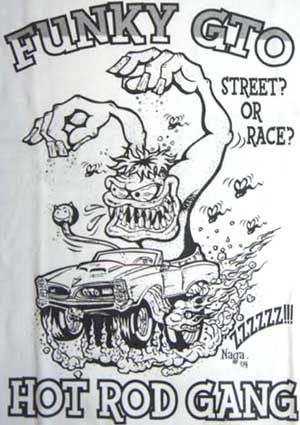ラットフィンク　エドロス　ピンストライプ　50年代　ホットロッド art Studio Naga / ILLUSTRATION FUNKY /art Studio Naga /ホット